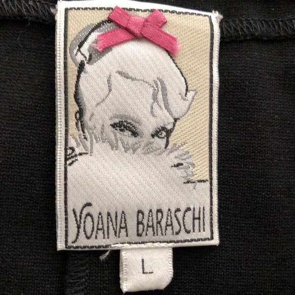 Yoana Baraschi peplum ruffle black skirt sz L - Picture 7 of 9